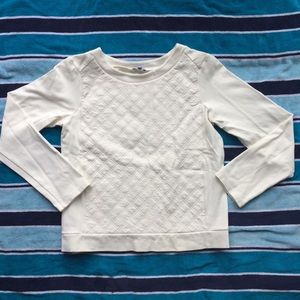Express medium long sleeve cream/white
